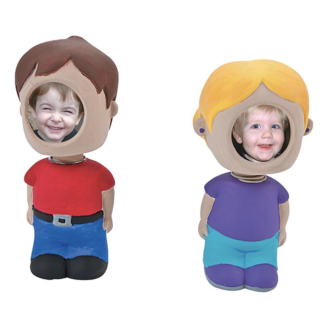 Ceramic Bobblehead Picture Frames (12 Pack) - EconoCrafts