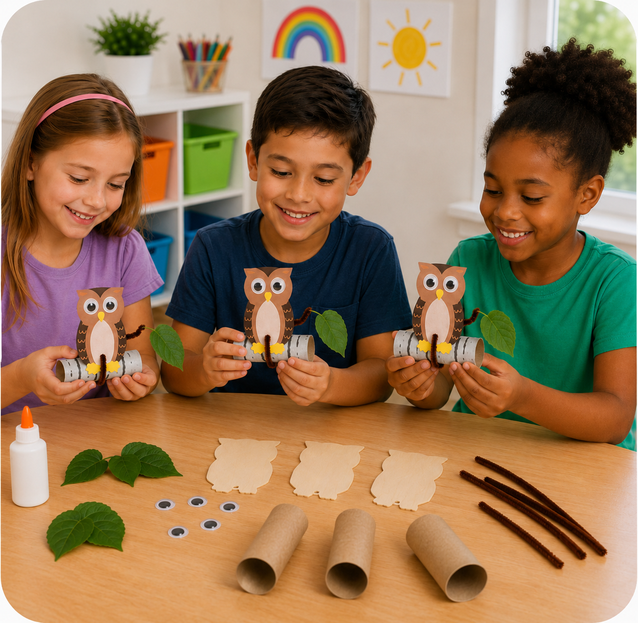 DIY Perching Owl Craft Kit (12 Pack)