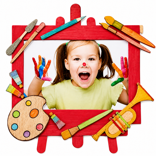 DIY Arts & Crafts-Themed Picture Frames Craft (10 Pack)