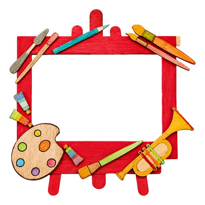 DIY Arts & Crafts-Themed Picture Frames Craft (10 Pack)