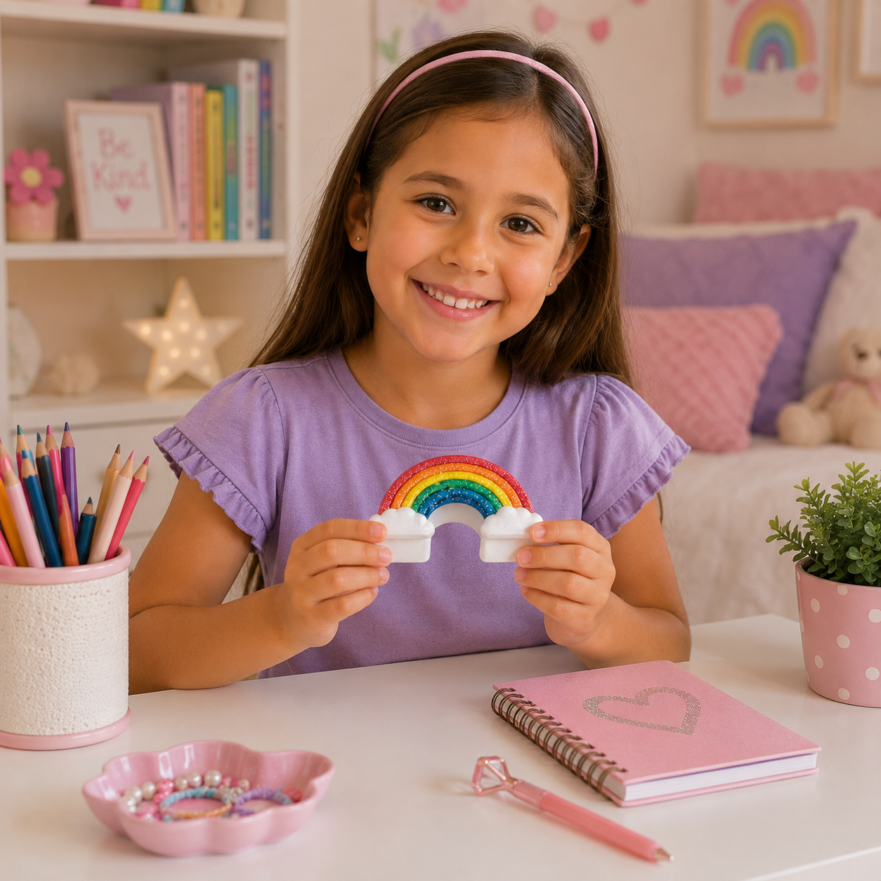 DIY Ceramic Rainbow Keepsake Boxes (12 Pack)
