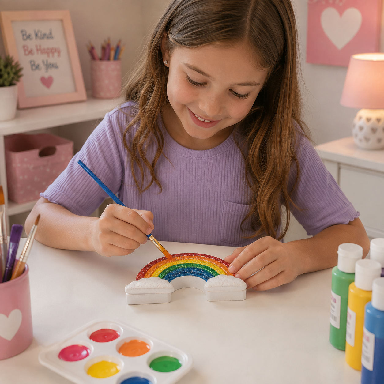 DIY Ceramic Rainbow Keepsake Boxes (12 Pack)