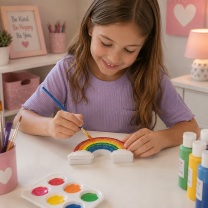 DIY Ceramic Rainbow Keepsake Boxes (12 Pack)