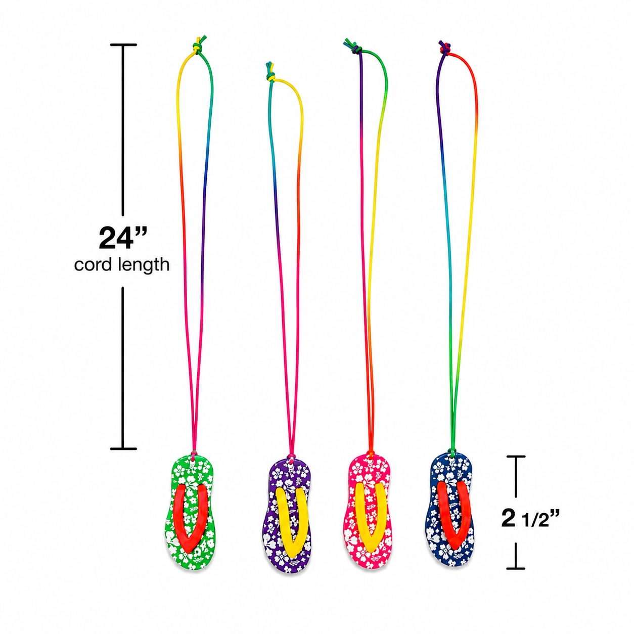 Flip-Flop Necklaces (12 Pack)