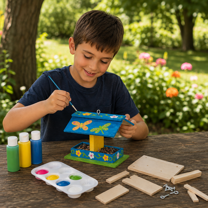 DIY Hanging Wooden Bird Feeder (12 Pack)