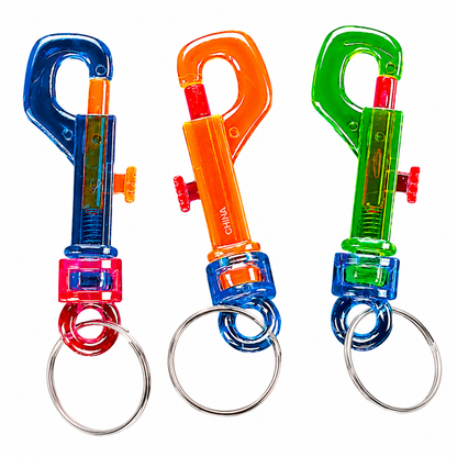 Transparent Clip Keychains (36 Pack)