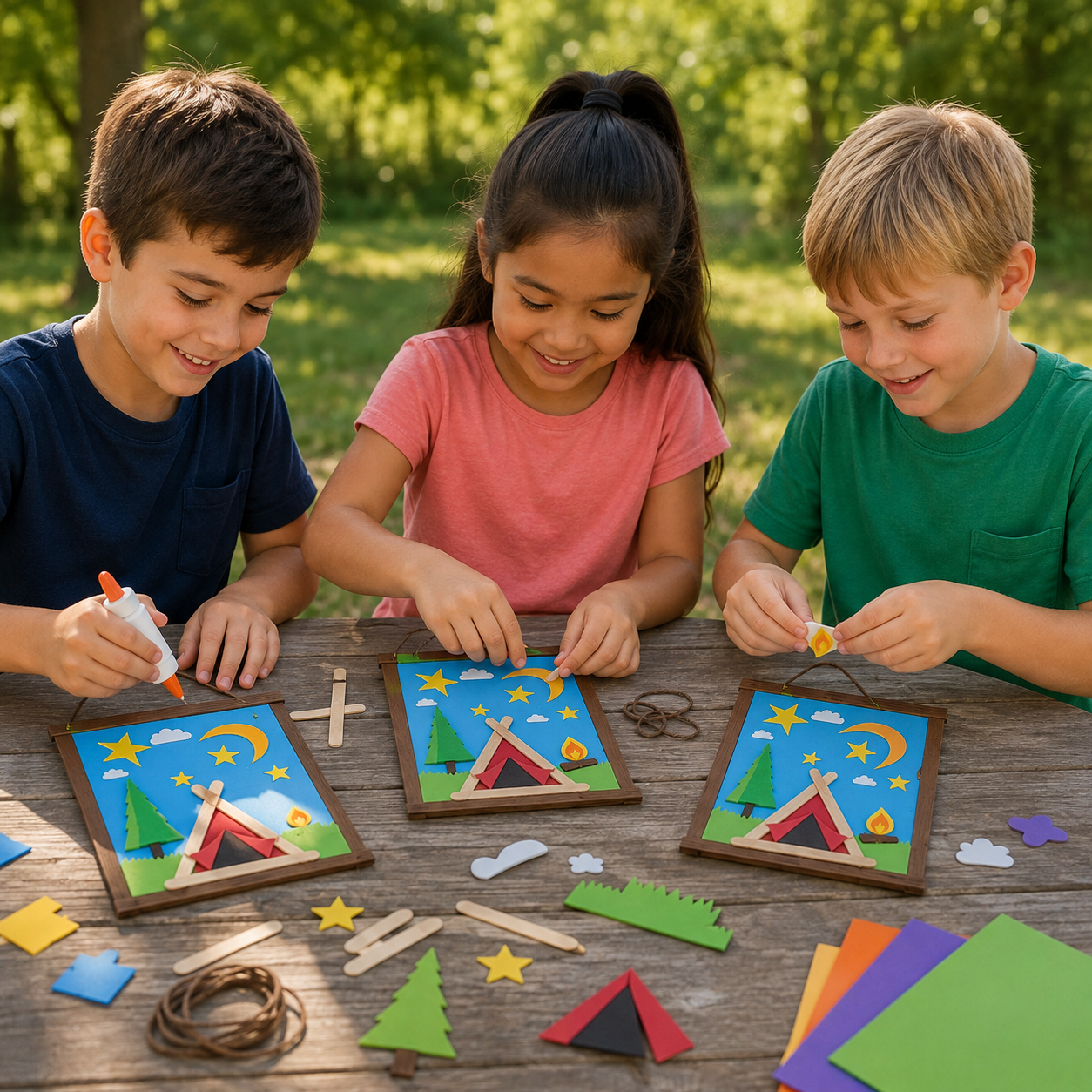 Hanging Camp Scene Craft Kit (12 Pack)