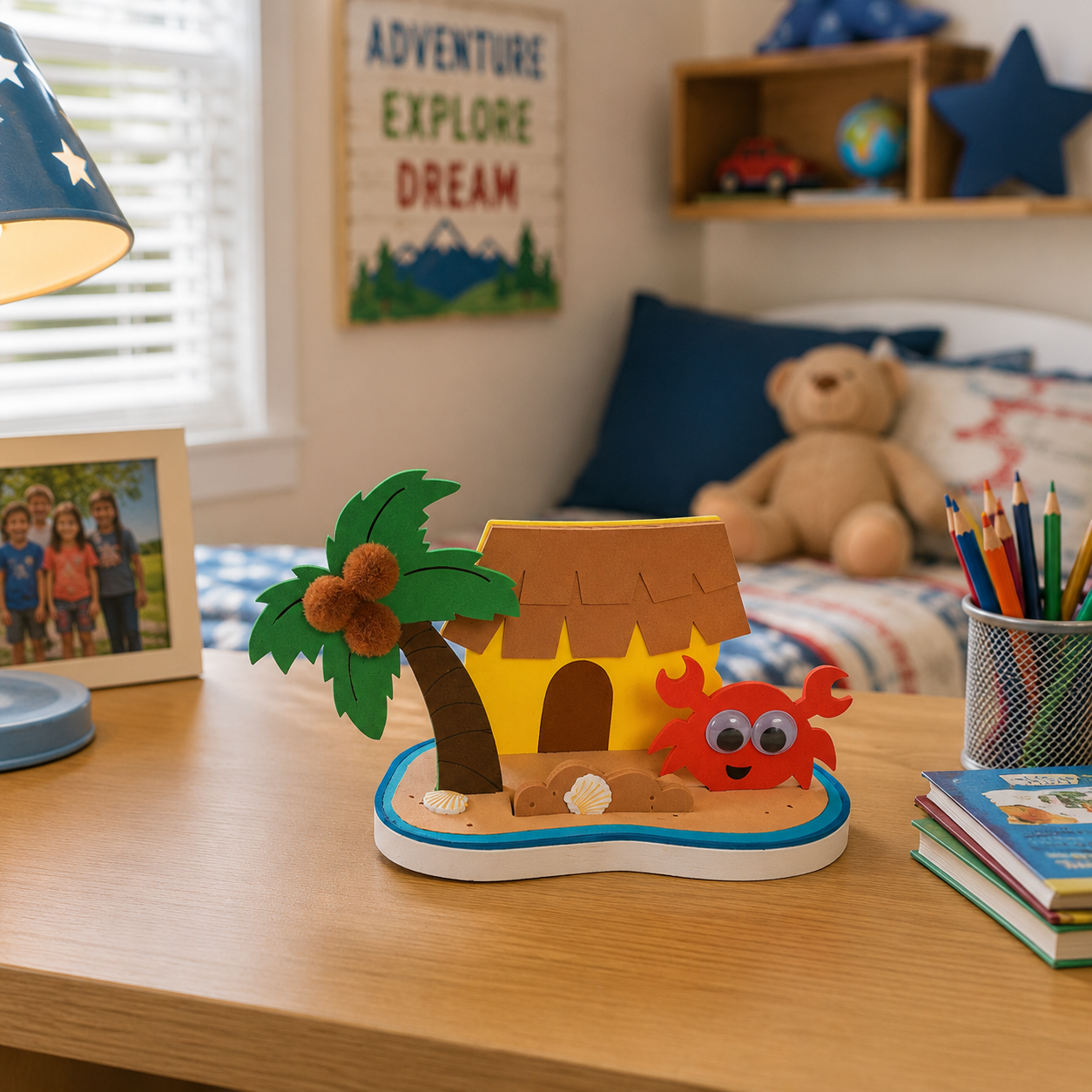 3D Tropical Island Scene Craft Kit (12 Pack)