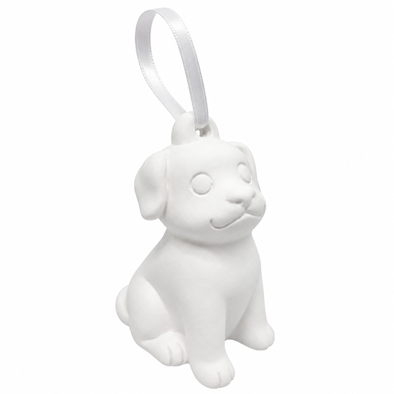 Plaster Dog Ornaments (2 Pack)
