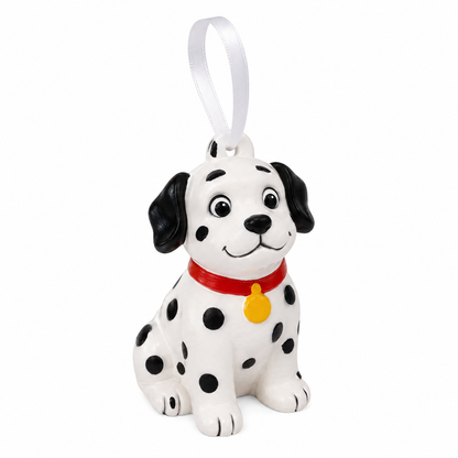 Plaster Dog Ornaments (2 Pack)