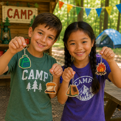 Color Your Own Camp Keychains (12 Pack)