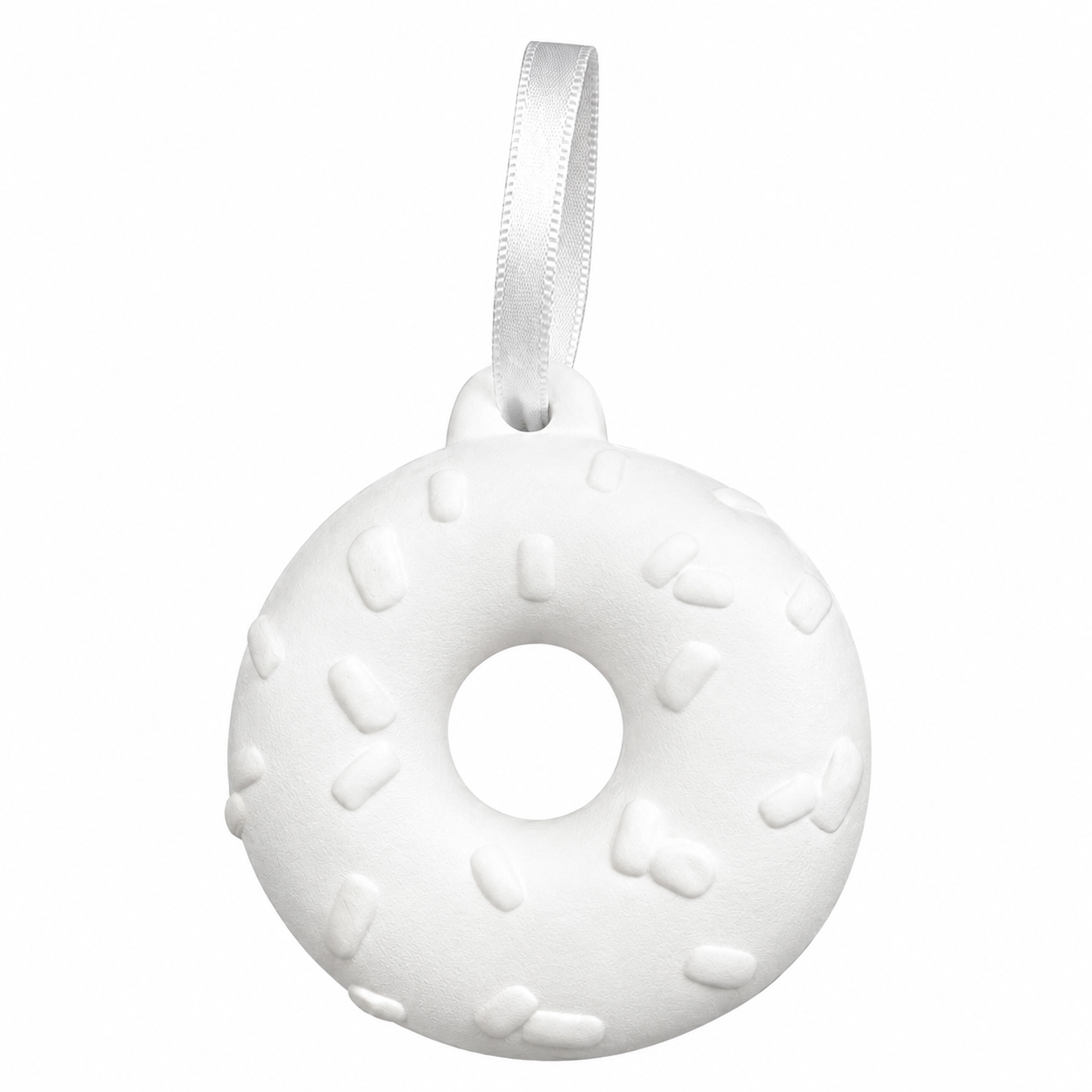 Plaster Donut Ornaments (2 Pack)