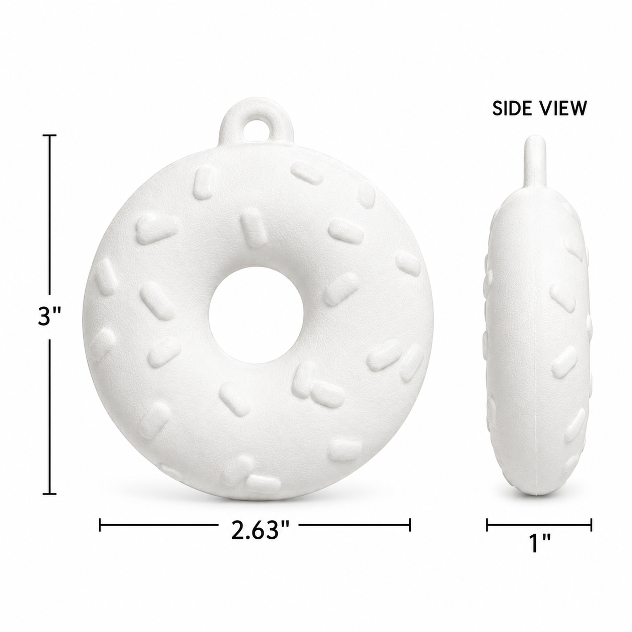 Plaster Donut Ornaments (2 Pack)