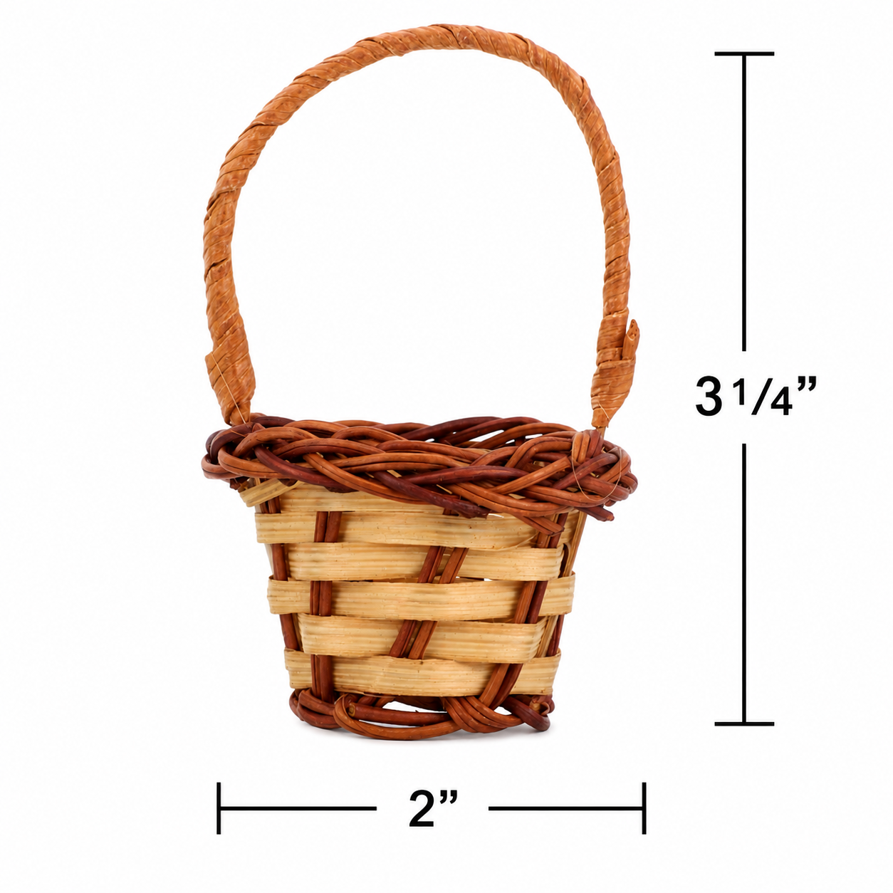 Mini Hand-Woven Baskets (12 Pack)