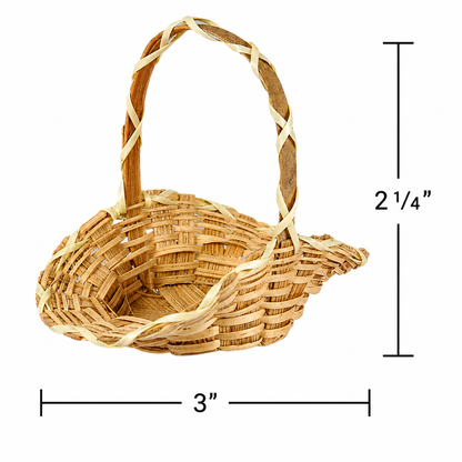 3" Mini Wicker Baskets (12 Pack)
