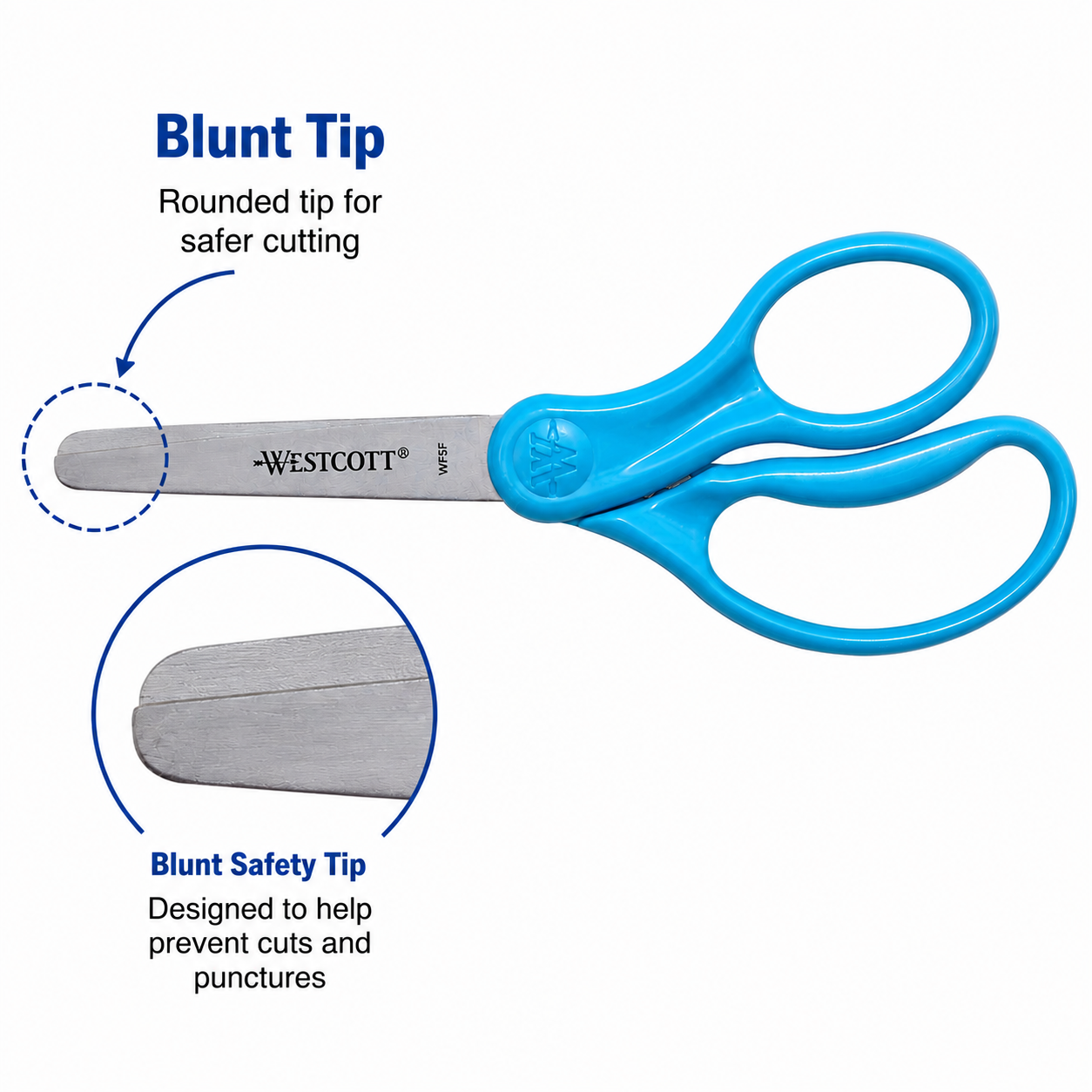 Westcott Kids' Scissors - Blunt (6 Pack)