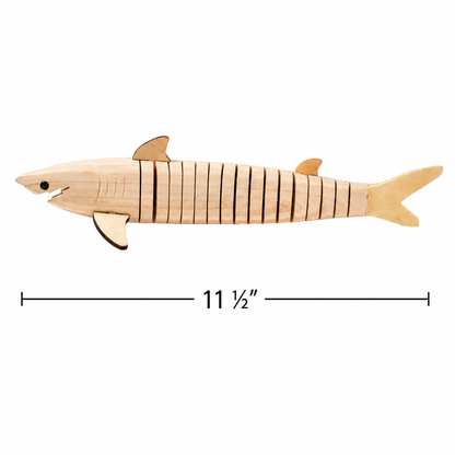 Flexible Wooden Sharks (12 Pack)