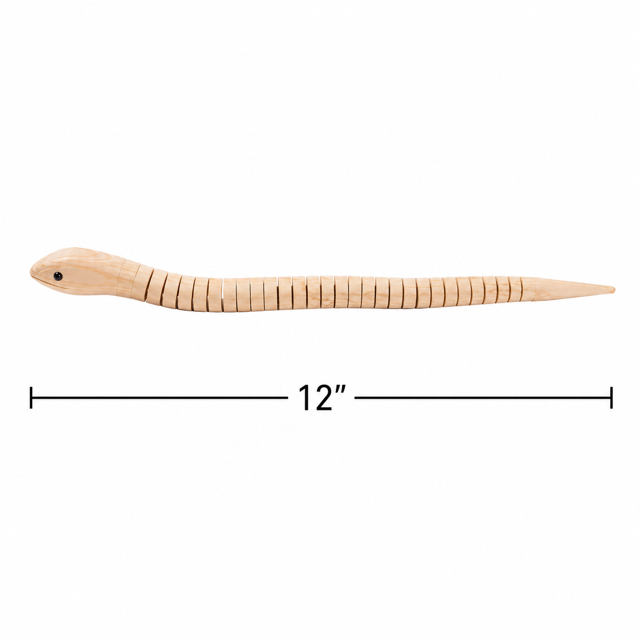 Flexible Wooden Snakes (12 Pack)