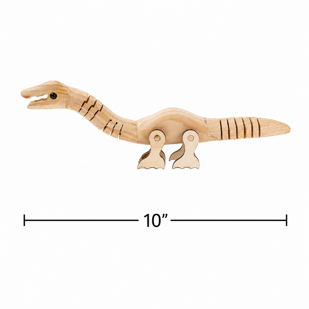 Flexible Wooden Dinosaurs (12 Pack)