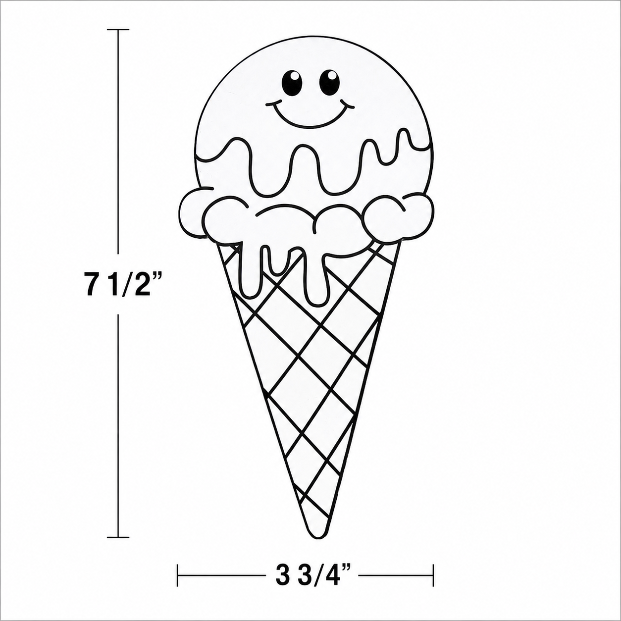 Color Your Own Ice Cream Cones Craft Kit (12 Pack)