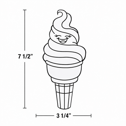 Color Your Own Ice Cream Cones Craft Kit (12 Pack)