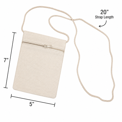 DIY Canvas Zipper Purses (12 Pack)