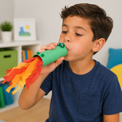 DIY Fire-Breathing Dragon Craft Kit (12 Pack)
