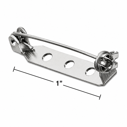Silver Pin Backs (45 Pack)