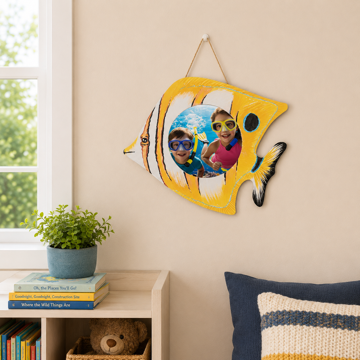 Wooden Fish Picture Frames (12 Pack)