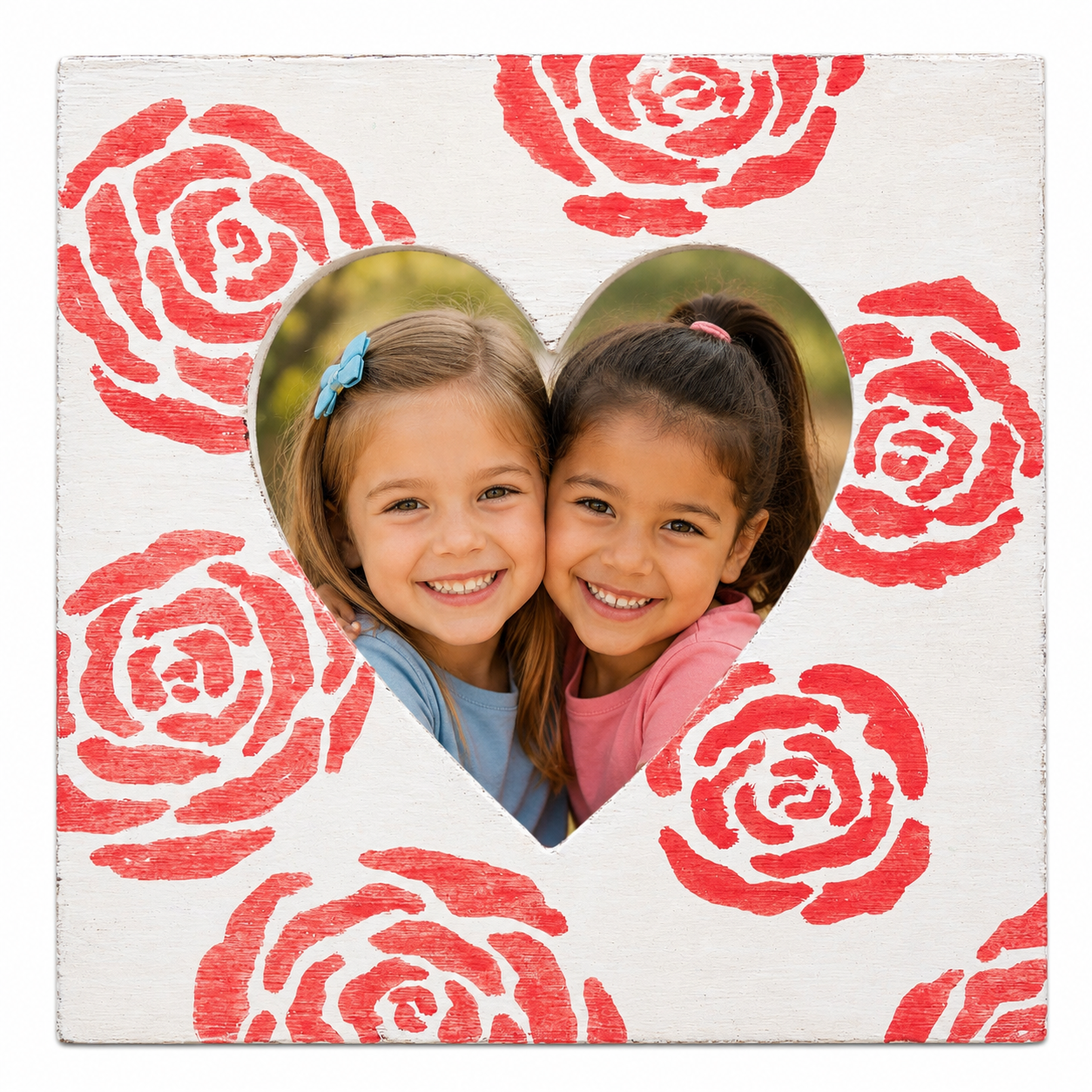 Wooden Heart Picture Frames (12 Pack)