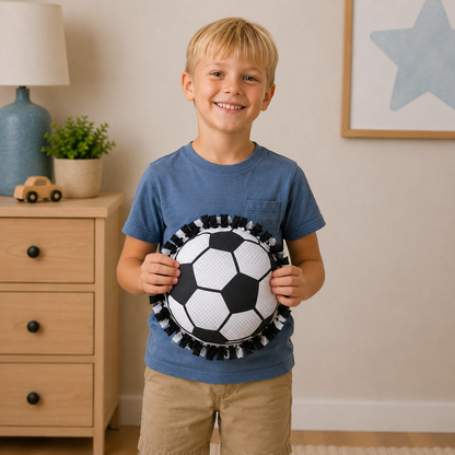 DIY Soccer Ball Fleece Tied Pillows (6 Pack)