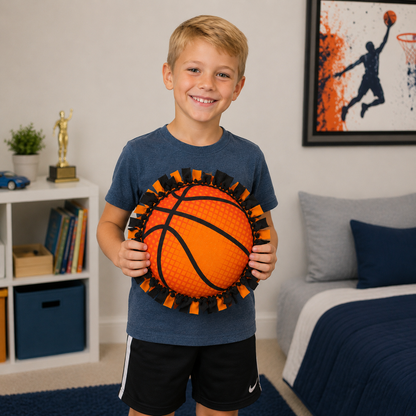 DIY Basketball Fleece Tied Pillows (6 Pack)