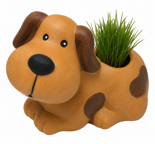 Terracotta Dog Planter