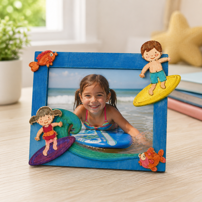 DIY Surfing-Themed Picture Frames Craft (10 Pack)