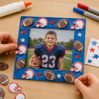 Felt Football Stickers (48 Pack)