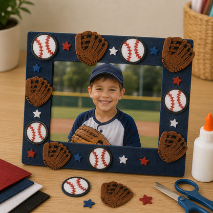 Felt Baseball Stickers (52 Pack)