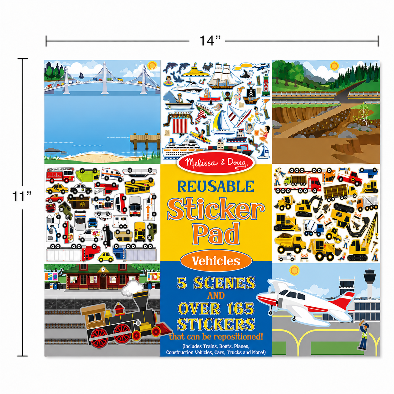Reusable Sticker Pad - Vehicles