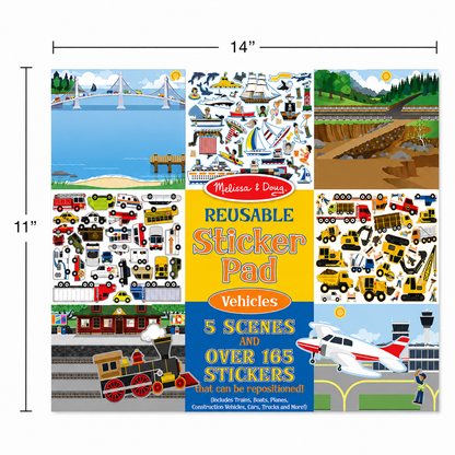Reusable Sticker Pad - Vehicles