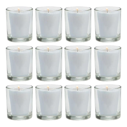 Clear Glass Votive Candle Holders (12 Pack)