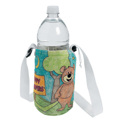 Color Your Own Camp Water Bottle Holder (12 Pack)