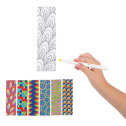 Color Your Own Cool Doodle Bookmarks (12 Pack)