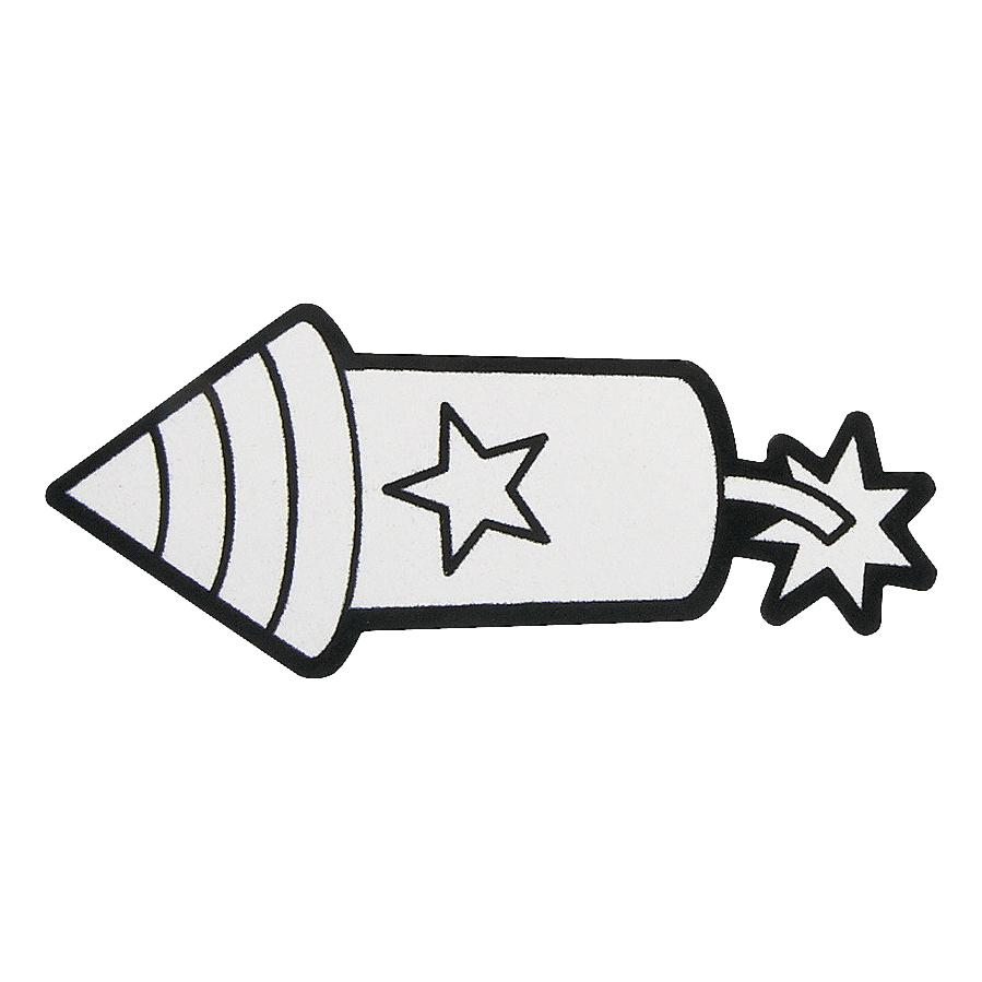 Color Your Own Patriotic Fuzzy Magnets (12 Pack)