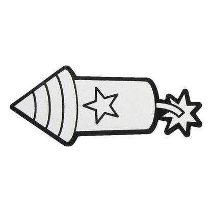 Color Your Own Patriotic Fuzzy Magnets (12 Pack)