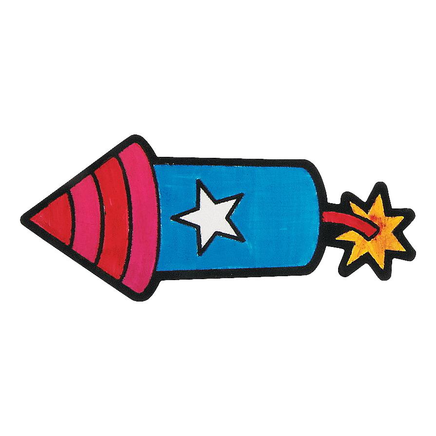 Color Your Own Patriotic Fuzzy Magnets (12 Pack)