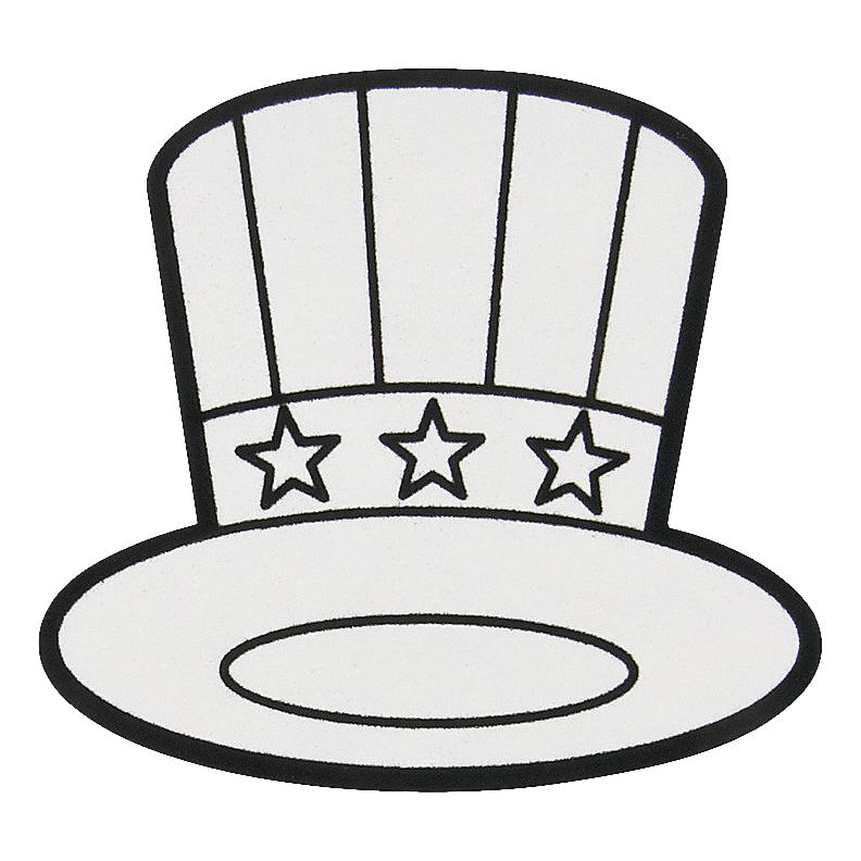 Color Your Own Patriotic Fuzzy Magnets (12 Pack)