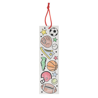 Color Your Own Sports Bookmarks (48 Pack)