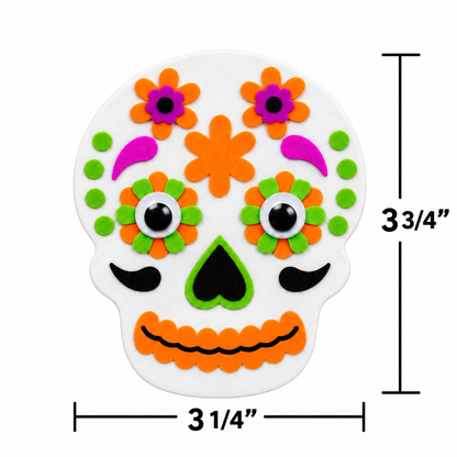 Day of the Dead Sugar Skull Key Chain Craft Kit (12 Pack)