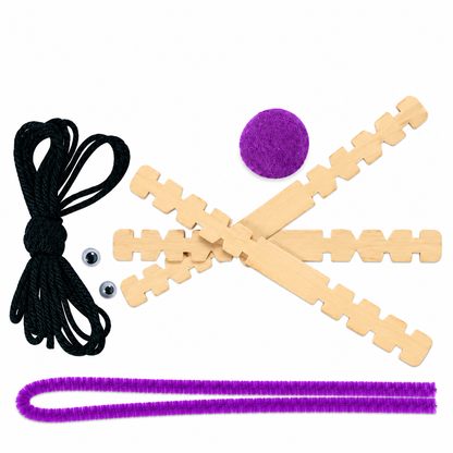 Spider Web With Spiders Craft Kit (12 Pack)