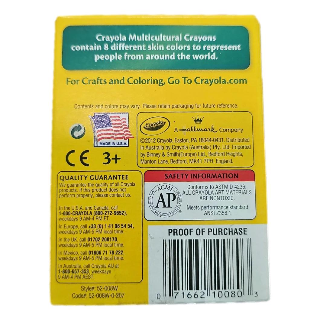 Crayola Colors of The World Crayons (8 Colors)