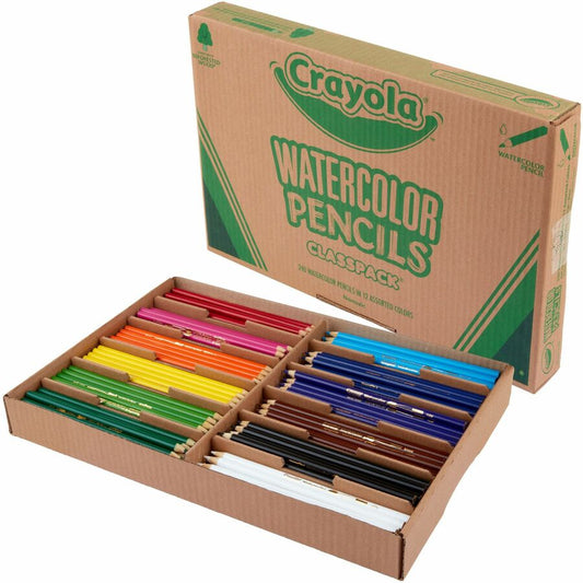 Crayola Watercolor Pencils Classpack - 12 Colors (240 Pack)